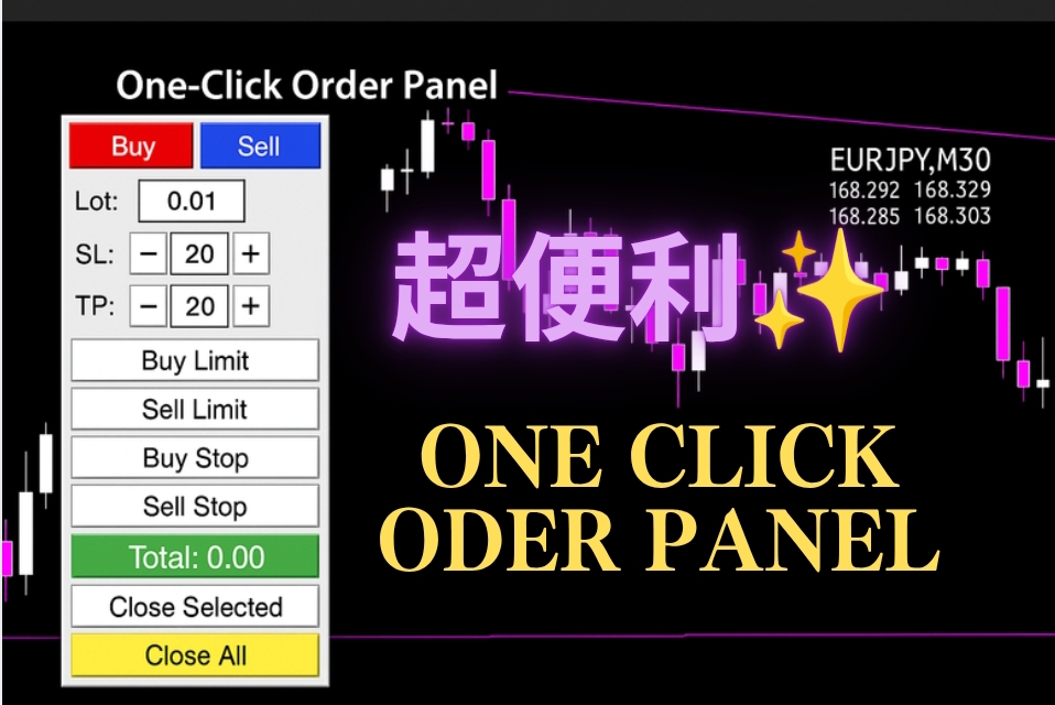 【完全オリジナル特典】トレンドブレイクFX&ワンクリックオーダーパネルを公開します🔥