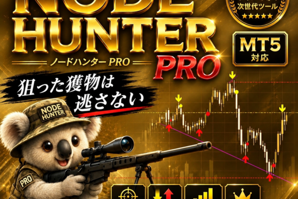 ✨【ゴールド最適化済】ノードハンターMT5プロヲリリスしました！